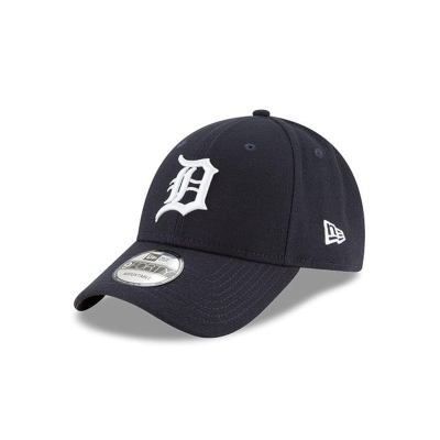 Blue Detroit Tigers Hat - New Era MLB The League 9FORTY Adjustable Caps USA5324680